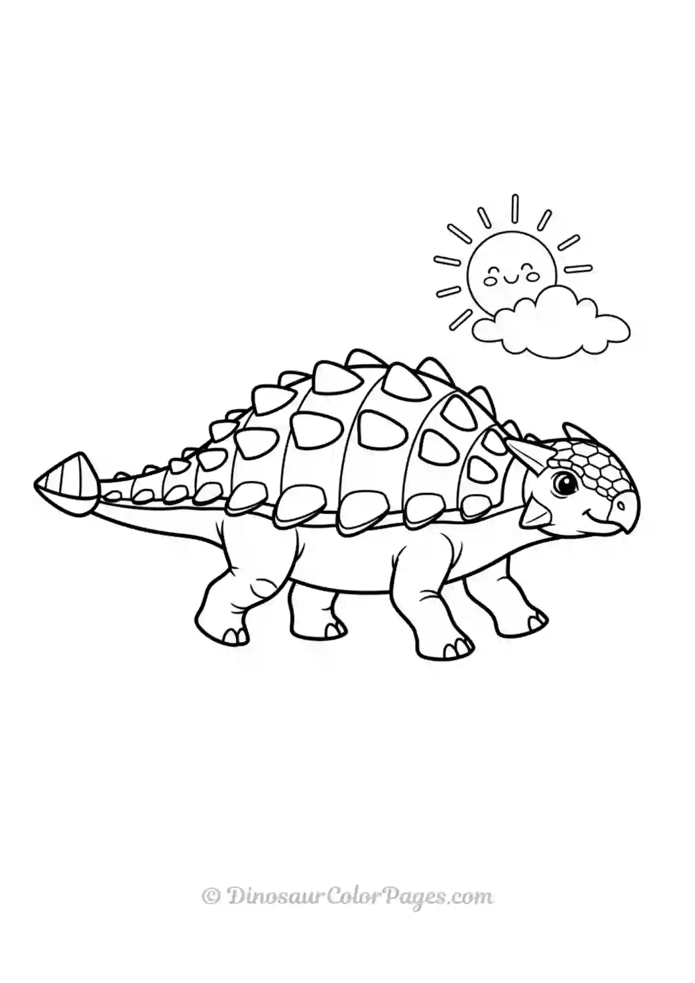 Ankylosaurus_with-sun