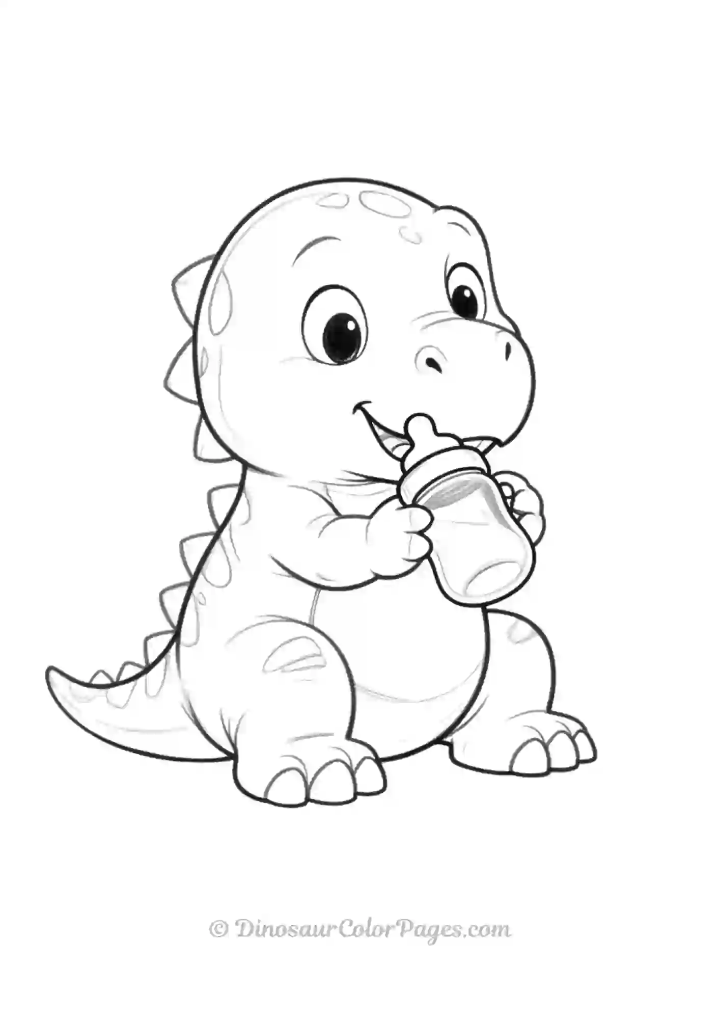 Baby Dinosaur feeding
