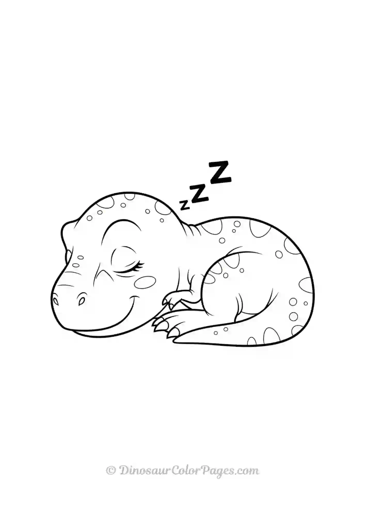 Baby Trex Sleeping