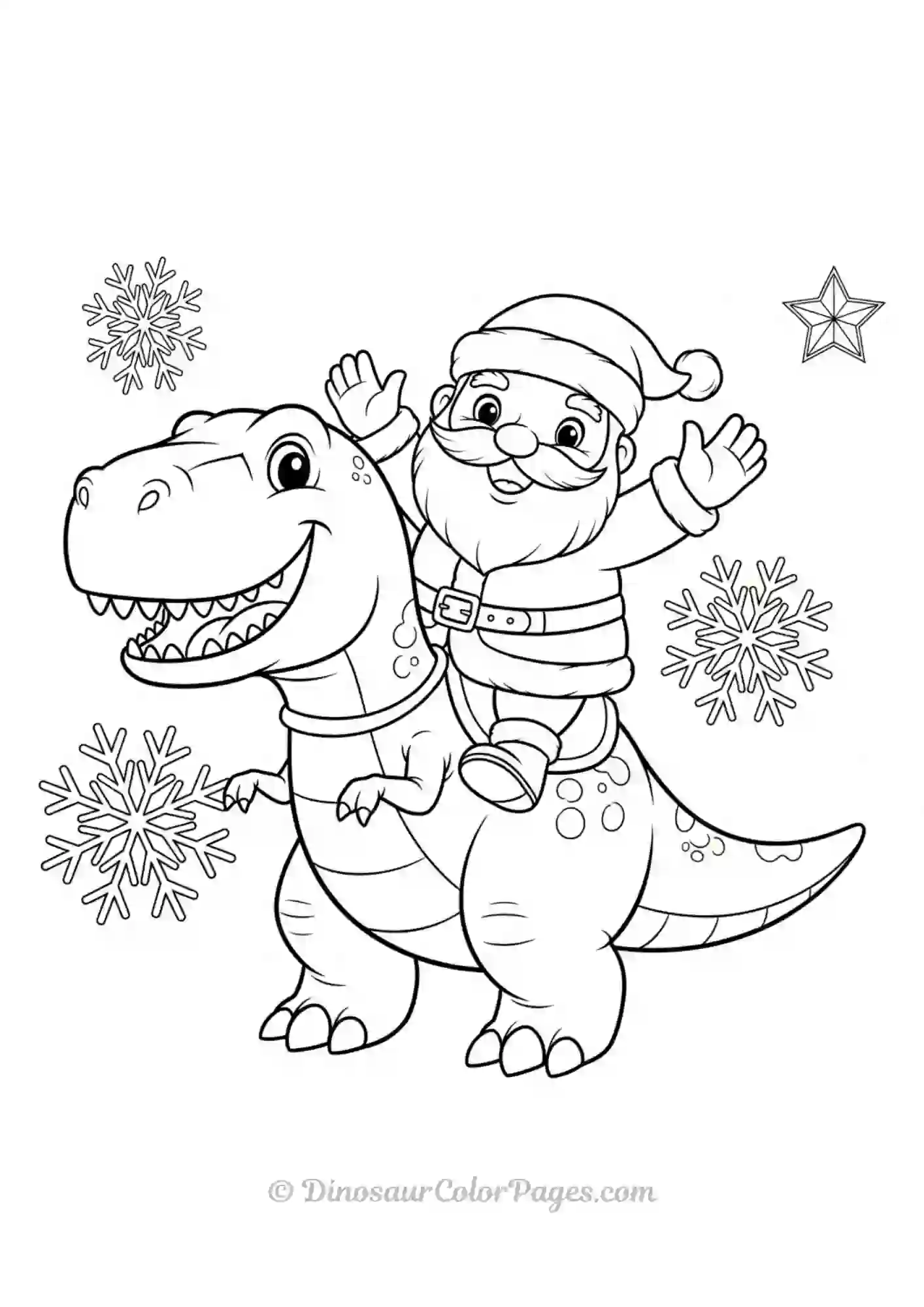 Christmas with Trex and Santa