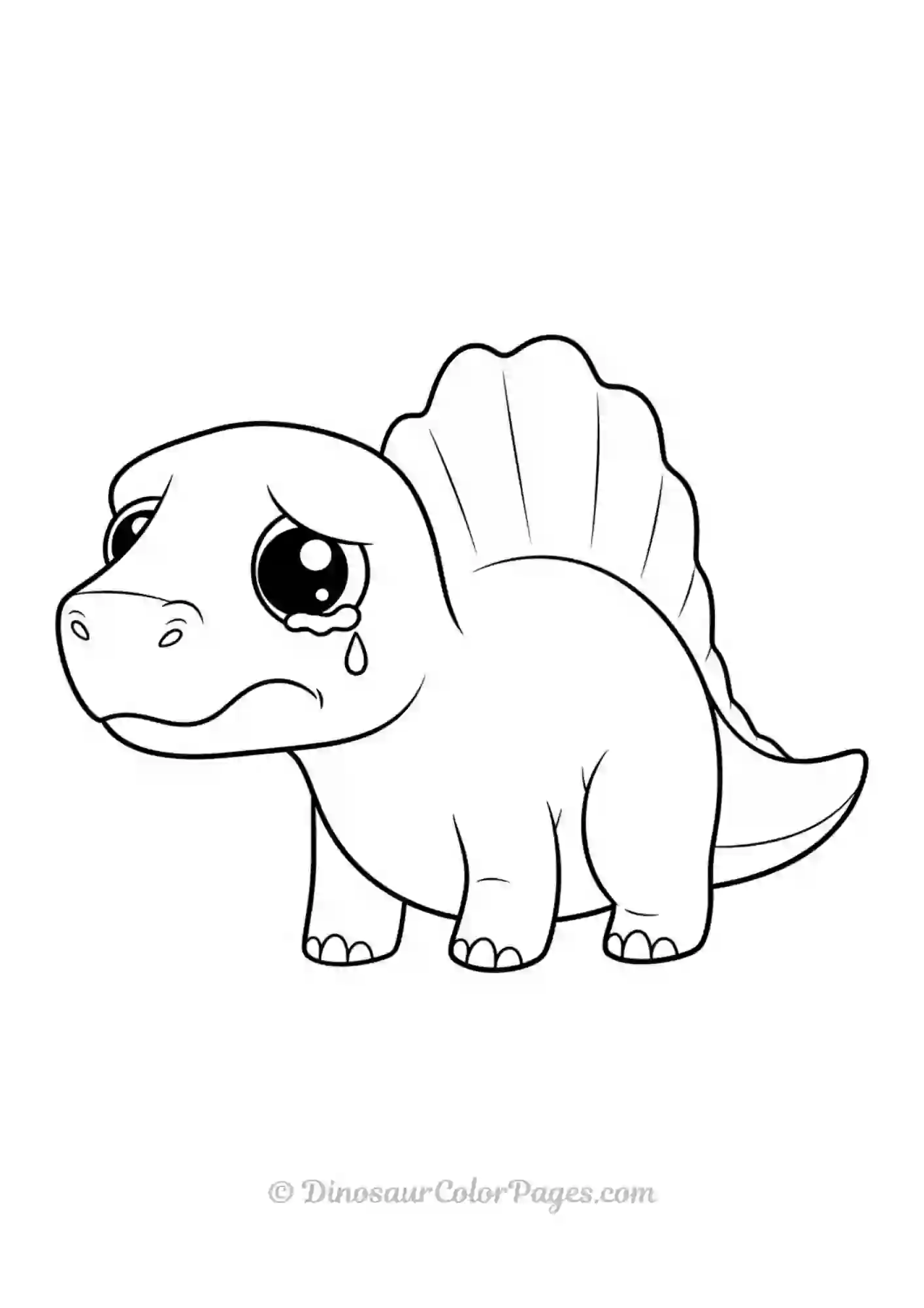 Cute Spinosaurus Sad