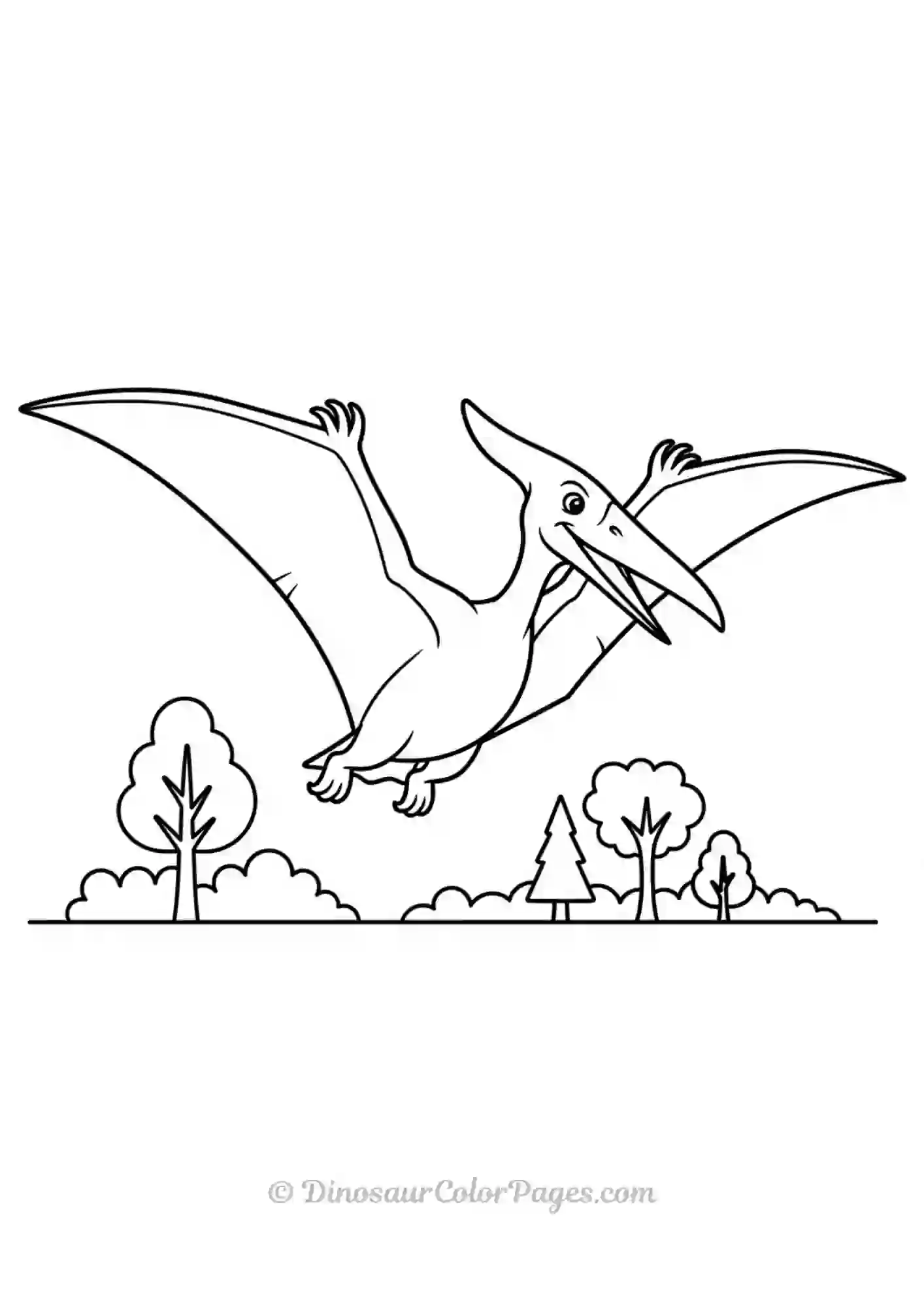 Pterodactyl_flying-over-forest