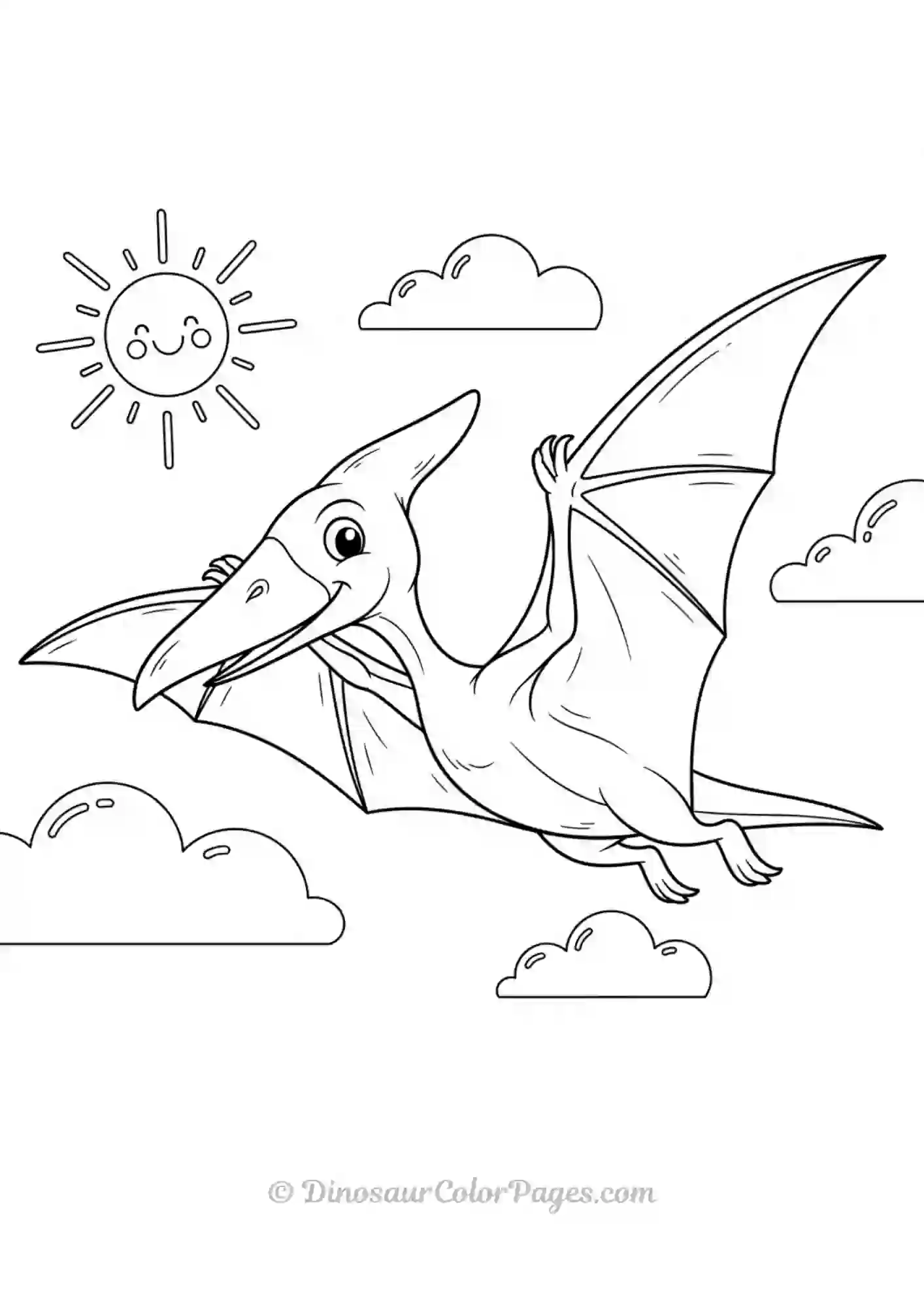 Pterodactyl_flying-sun