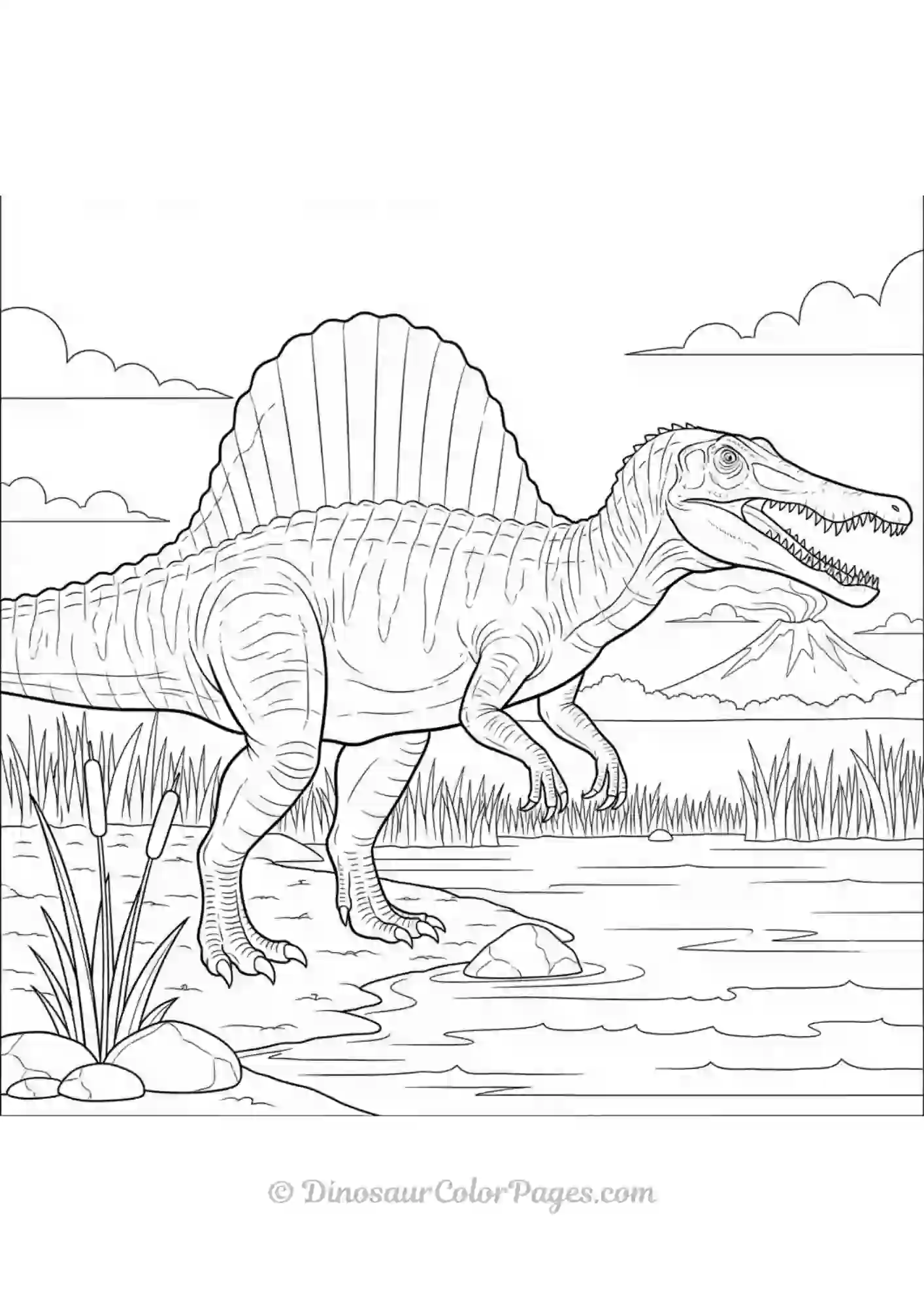 Realistic Spinosaurus.