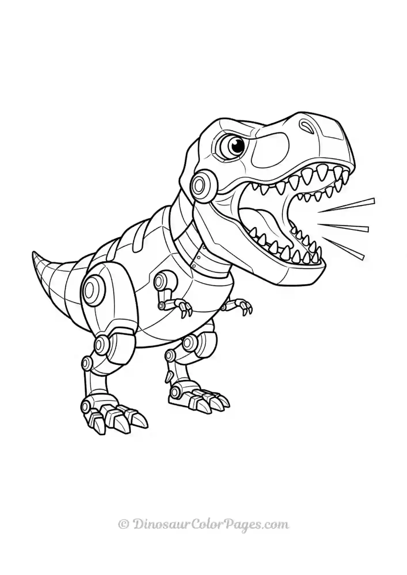 Robot Trex Roaring