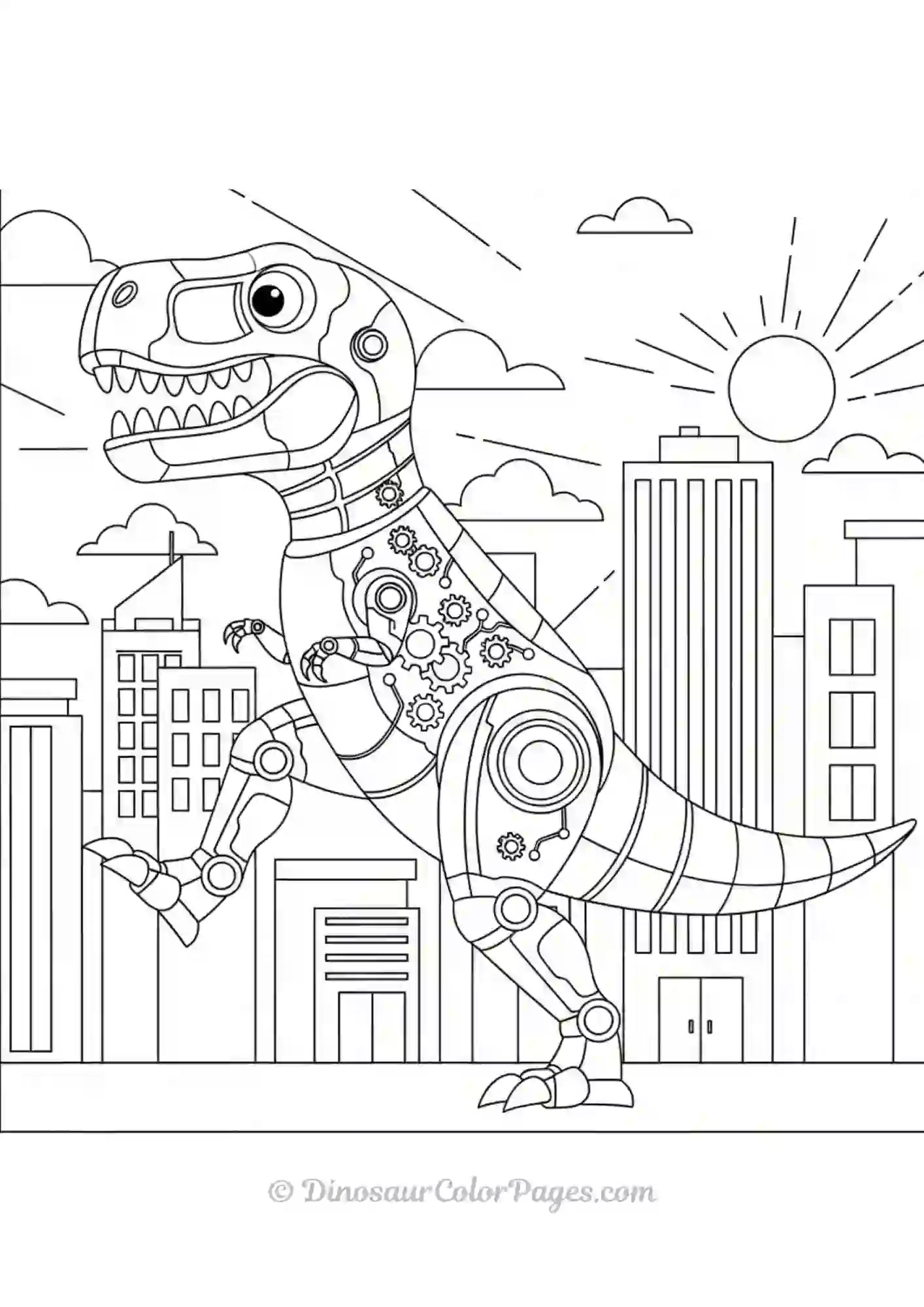 Robot Trex Walking