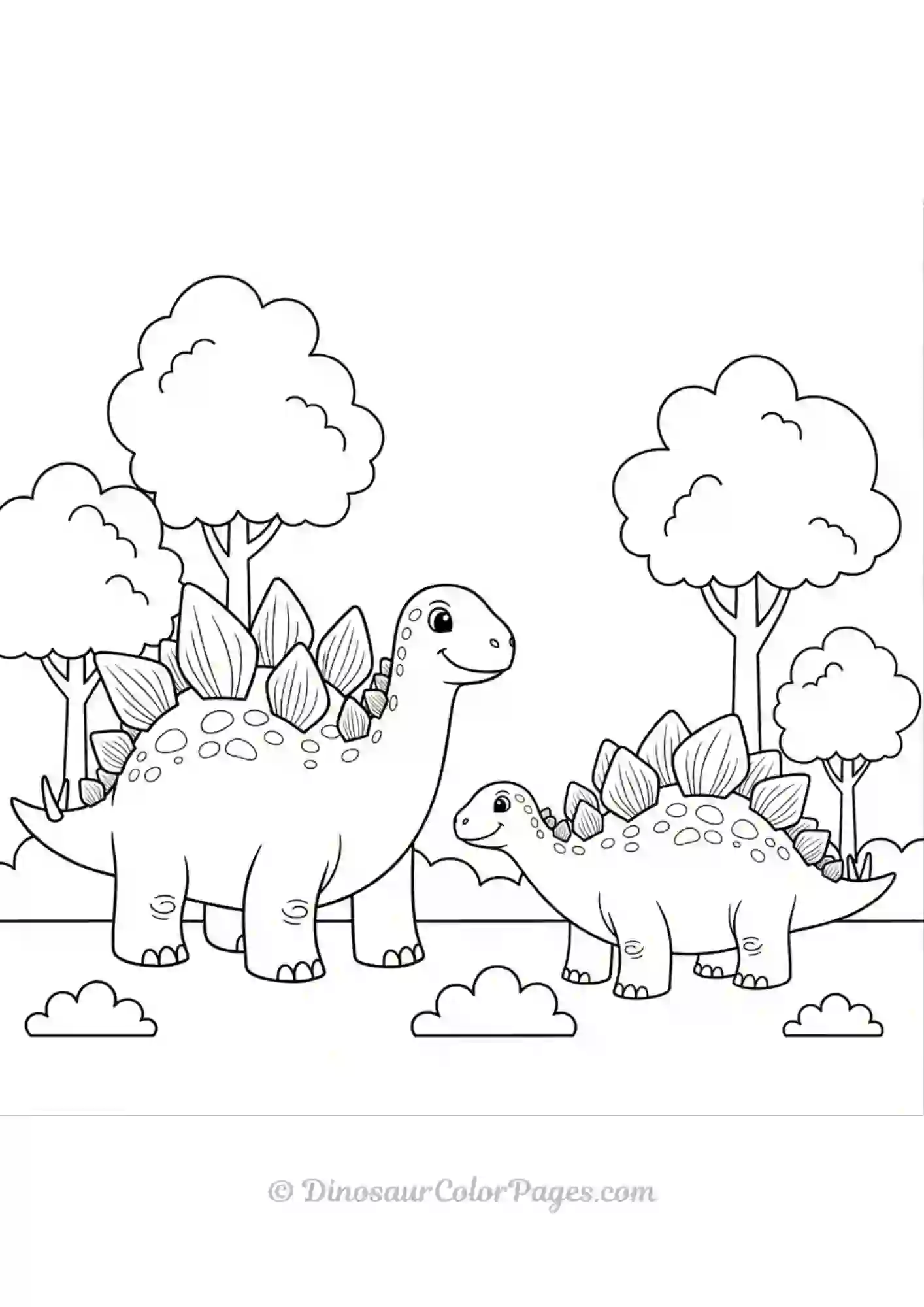 Stegosaurus-playing