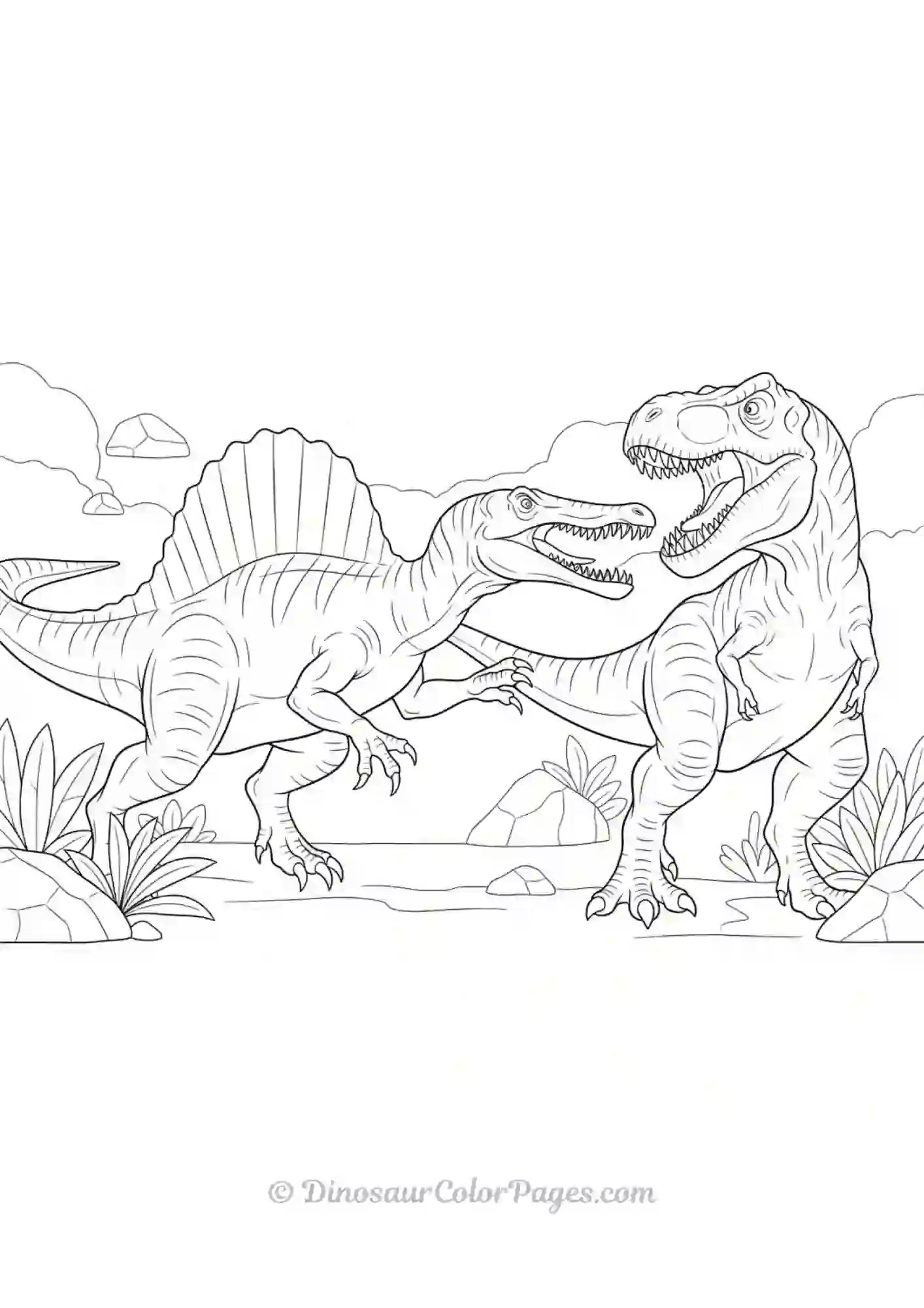 Trex vs Spinosaurus