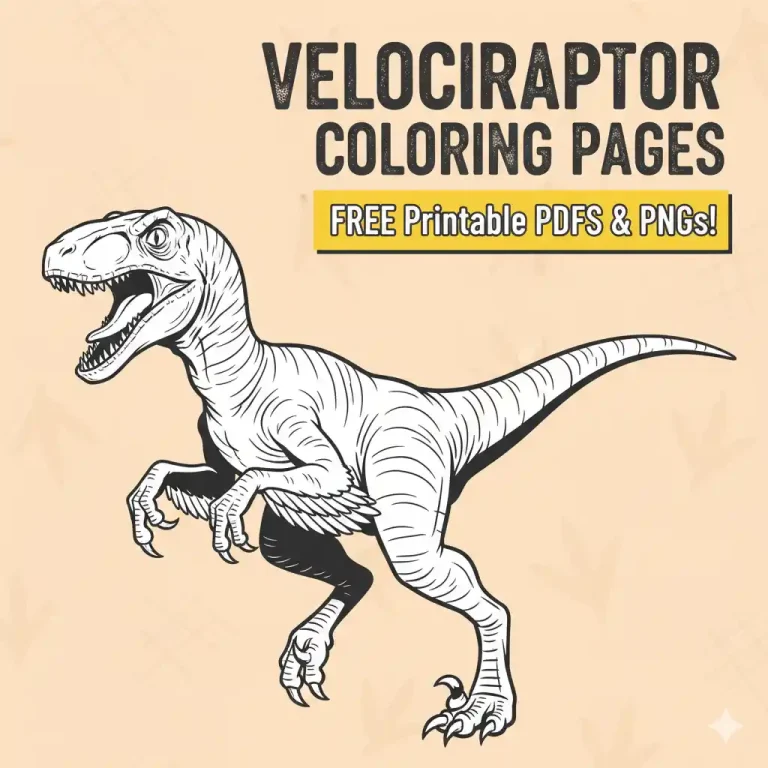 Velociraptor-Coloring-Pages-dinosaurcolorpages.com