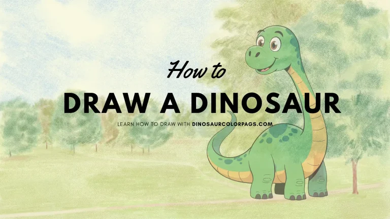 how to draw a dinosaur (guide)