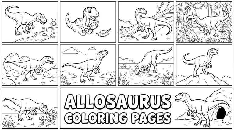 Allosaurus Coloring Pages
