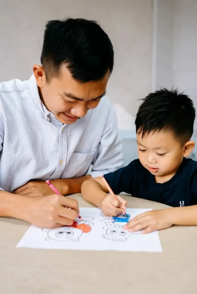 coloring-with-parents.
