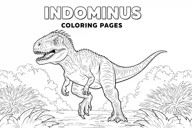 indominus coloring pages