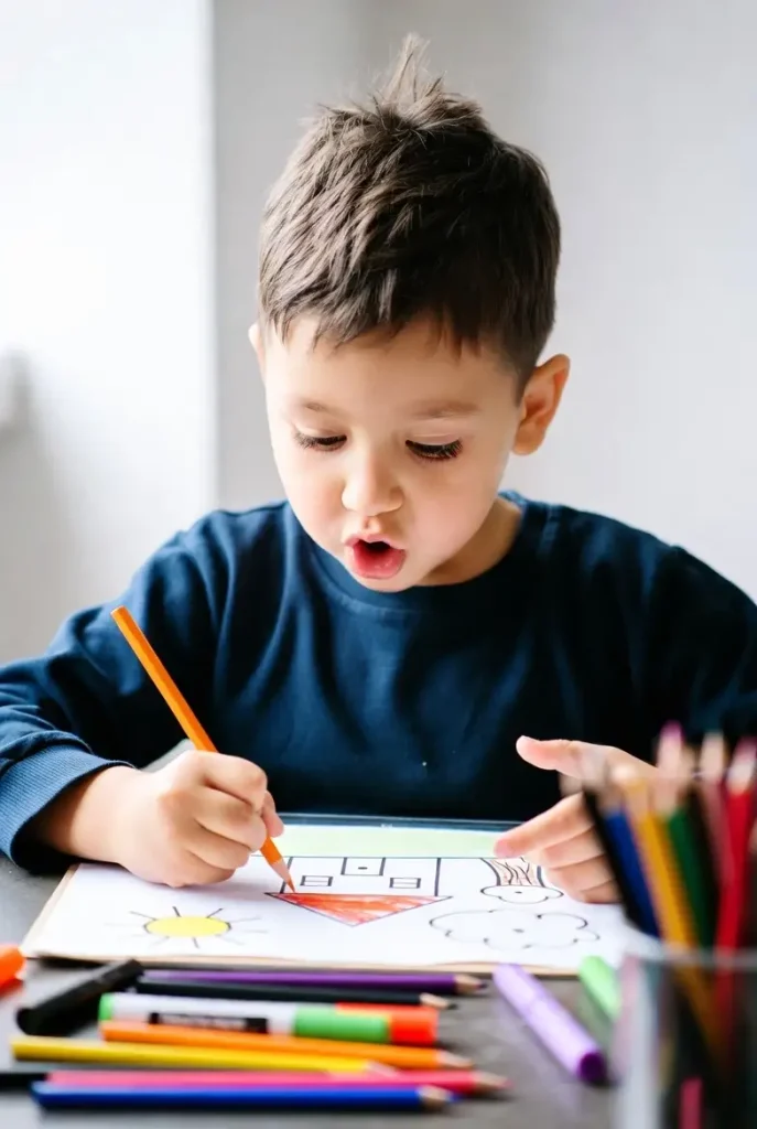 kid-narrating-and-coloring