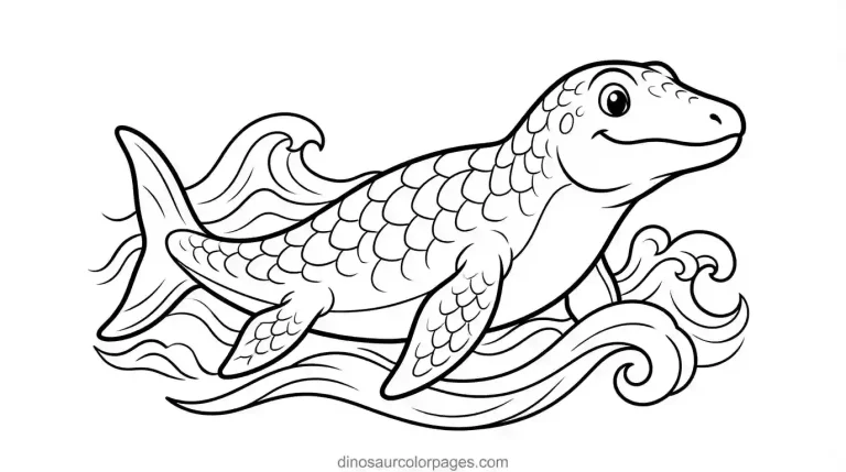 Mosasaurus coloring pages