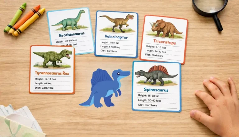 dinosaur facts card