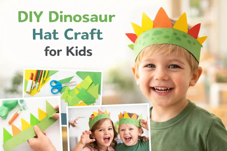 DIY Dinosaur Hat Craft for Kids