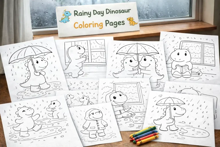 dinosaur rainy day activities