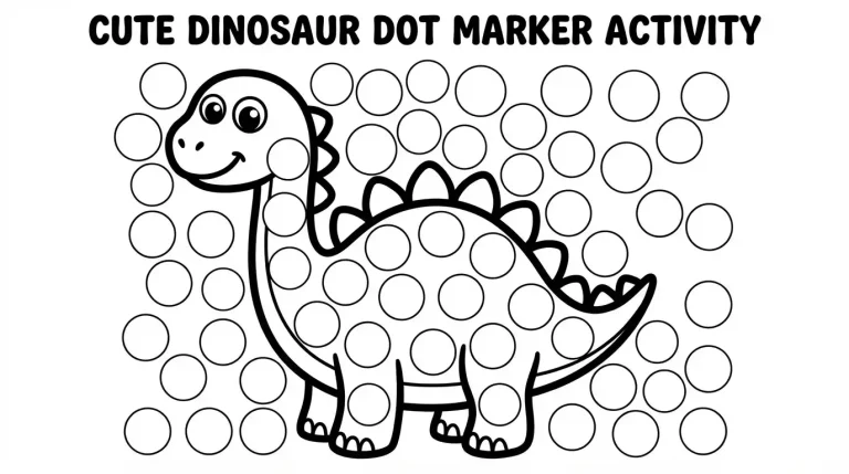 dinsoaur dot marker activity