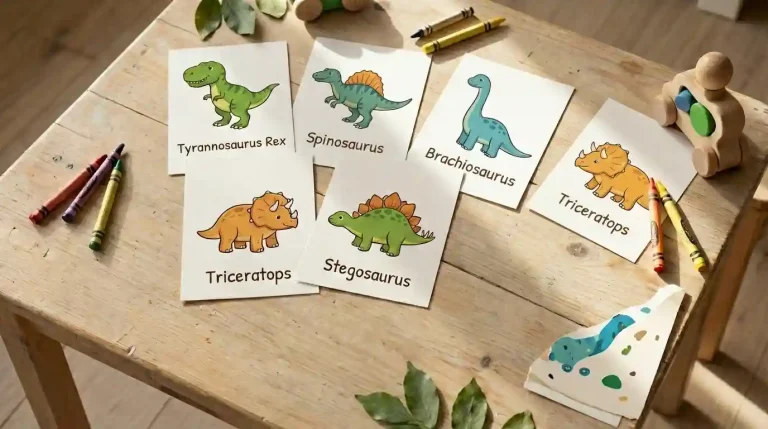 Learn Dinosaur Names Flashcards Printable