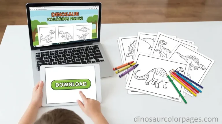 How to Download and Use Dinosaur Coloring Pages